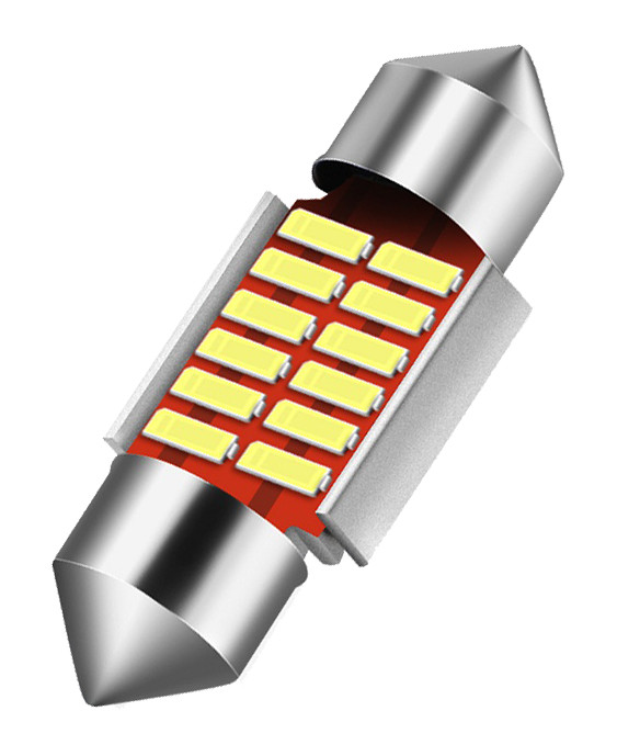 2X 31MM Festoon DE3175 LED Map Dome Interior Light Bulb 6000K Super Bright White