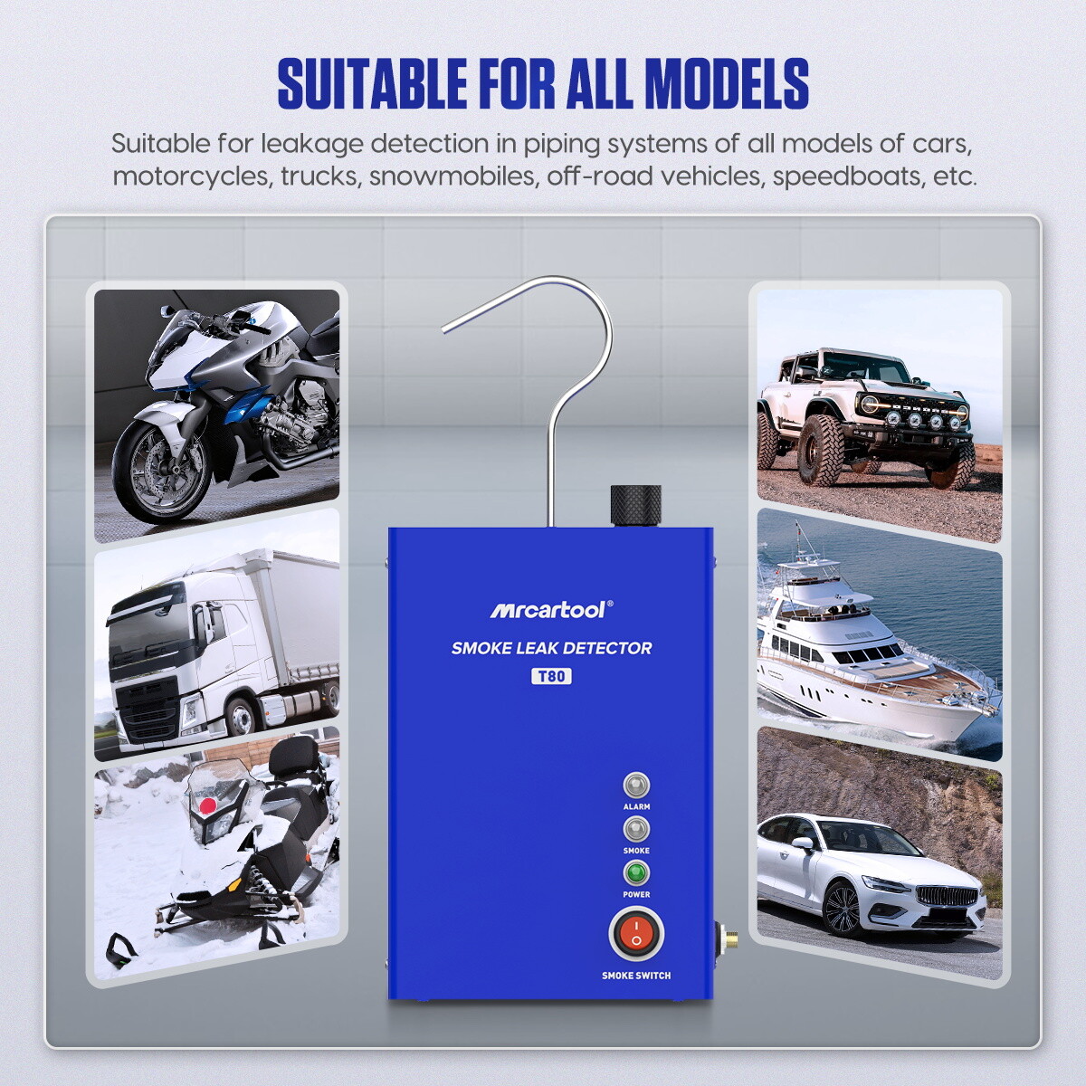 Automotive EVAP Smoke Tester Machine Leak Detector Car Vacuum Diagnostic Tester