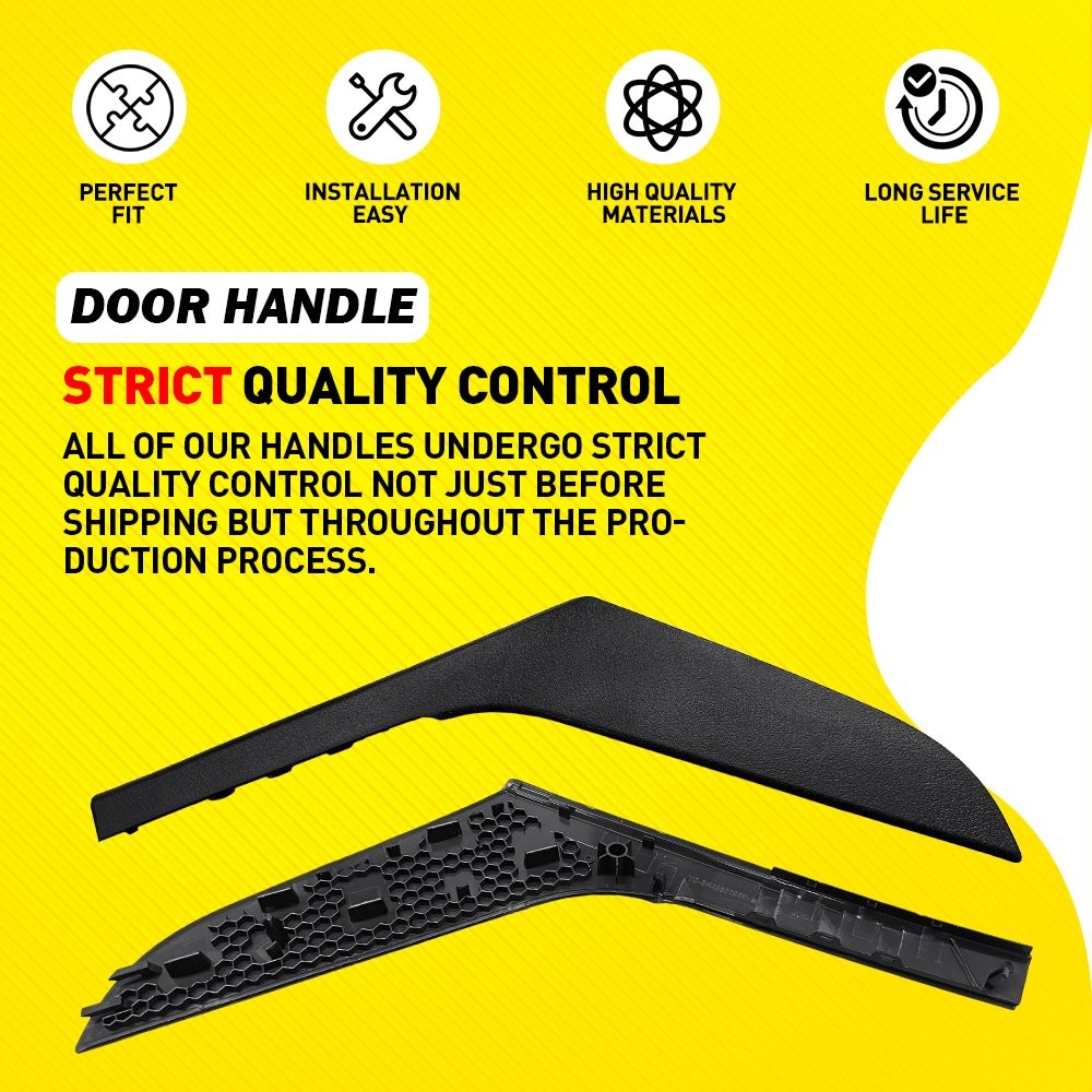 4x Inner Door Handle Trim Panel Pull Cover For VW Golf GTI MK6 2009-2013 4 Door