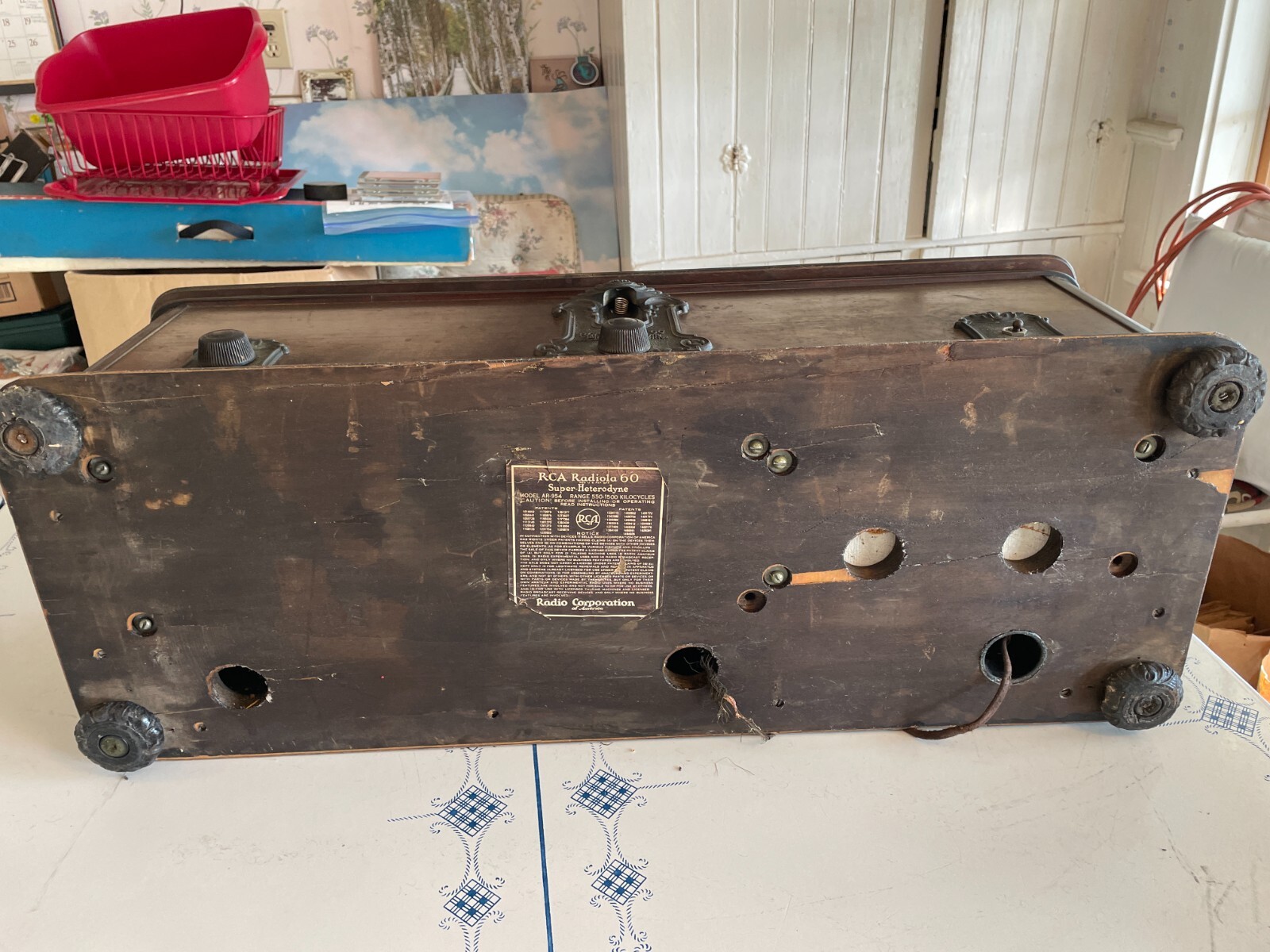 ANTIQUE 1928 RCA RADIOLA 60 Super Heterodyne Complete Tube Radio