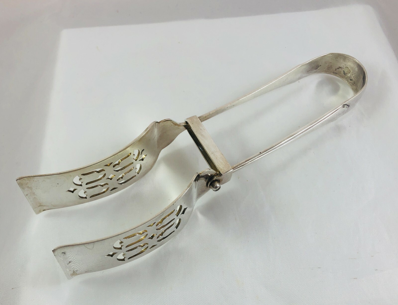 Antique 1918 Princes Silver Plate Mappin & Webb Pastry Asparagus Sandwich Tongs