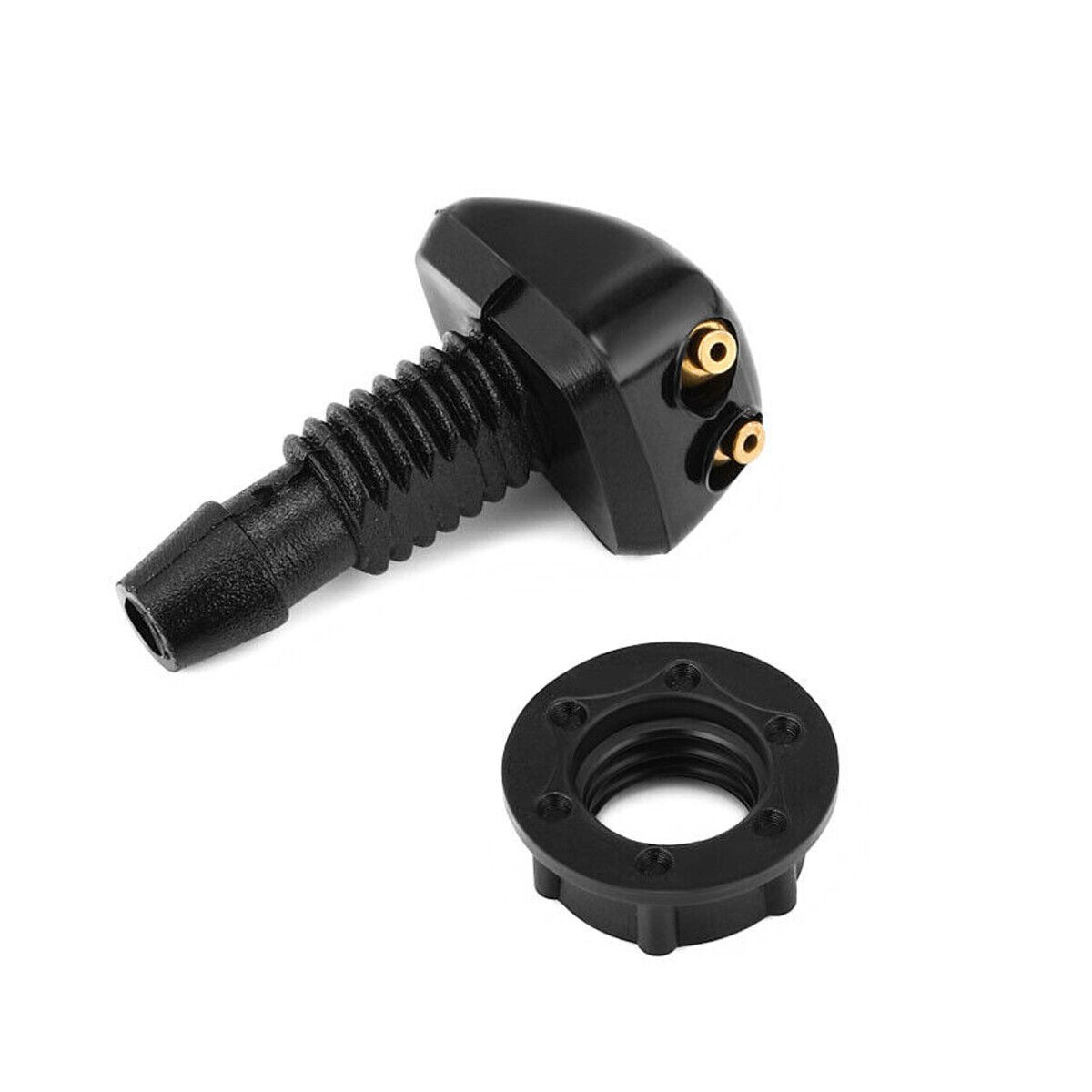 Car Front Windshield Wiper 6.5ft Fluid Hose 2x Nozzle Windshield Sprayer Jet Kit