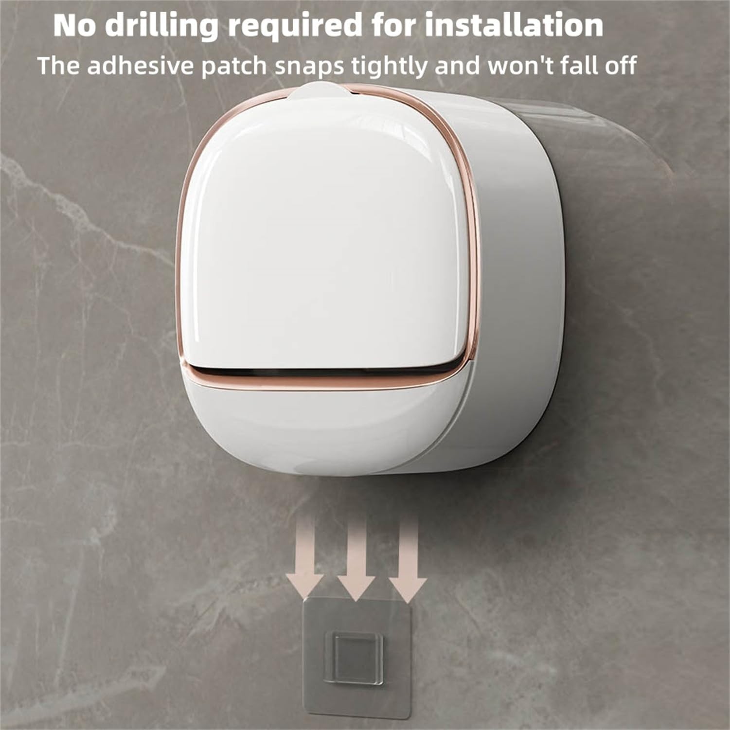 Soap Dish with Drainage Box, Wall Mounted Soap Holder for Shower