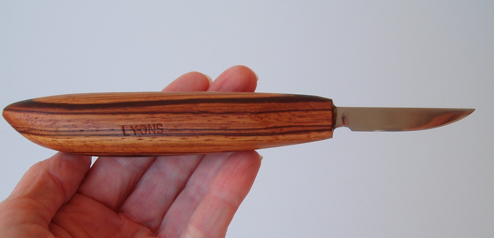 Dave Lyons Knifemaker Wood Carving Knife Fancy Handle 2" Blade Unused HTF