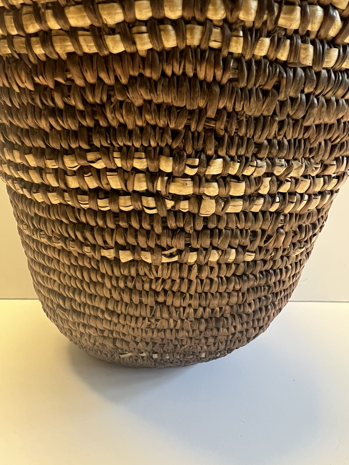 Original Antique Native American Indian Berry Basket; Late 1880's-1900; Lot # C9