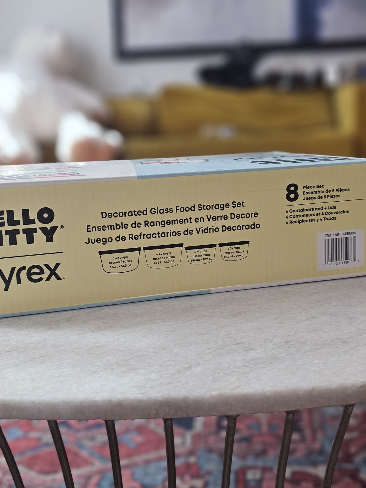 Pyrex Hello Kitty Decorated Glass Food Storage Container 8 Piece Set New In Box