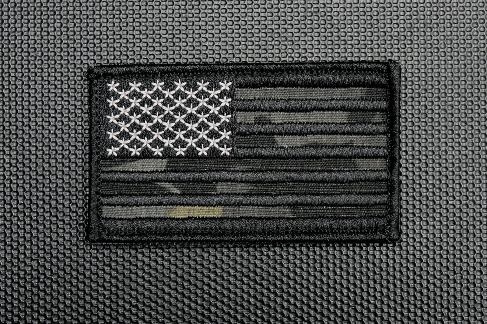 Multicam Black FWD US Flag Embroidered Patch USA MC Blk Blackout