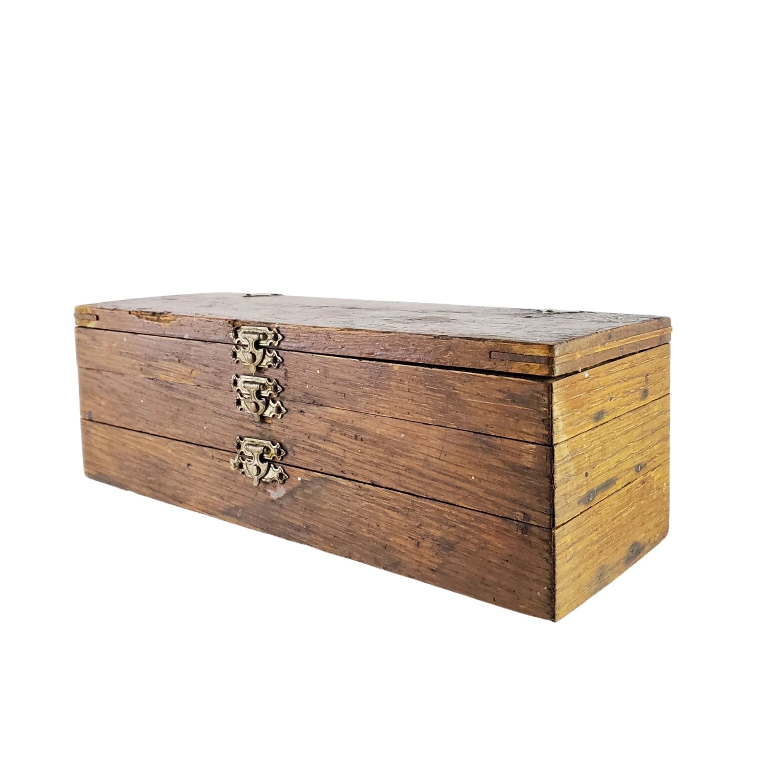 Antique Original Russell Jennings Spur Auger Bit Set In Original 3-tier Box