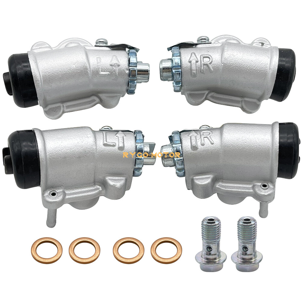 Front Brake Wheel Cylinders All 4 W/Shoes for Honda Fourtrax 300 TRX300FW 4x4