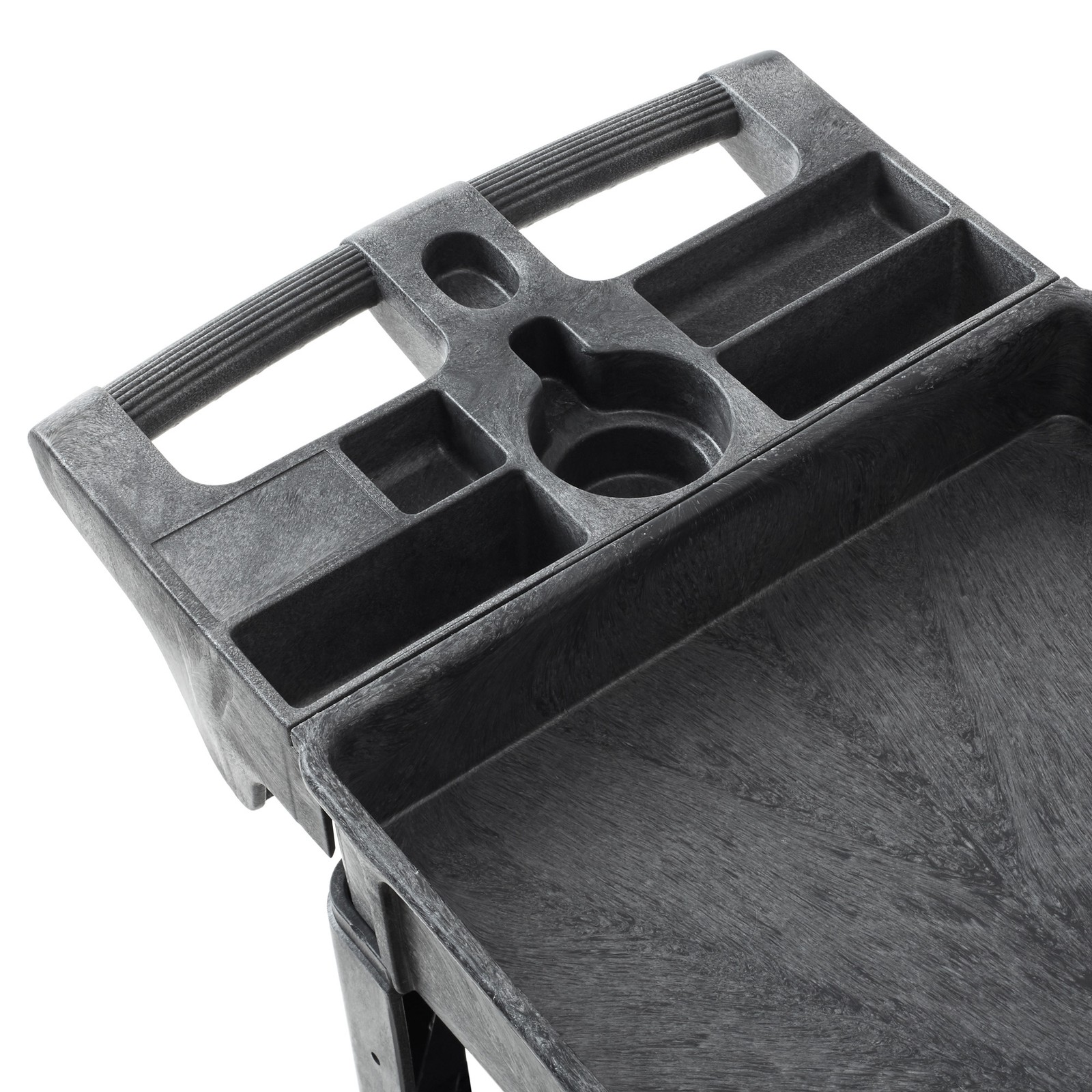 OPEN BOX - Utility Service Cart with 4-5" Swivel Wheels 2 Shelves, 550lb. 40x17.