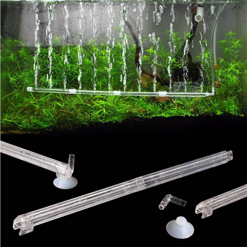 Air Tube Bubble Tank Diffuser Fish Aquarium Pump Curtain Aerator Stone Bar Wall
