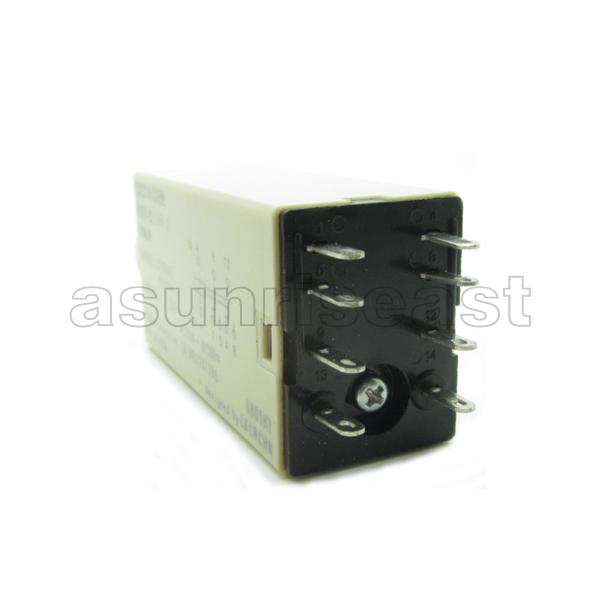 H3Y-2 Power ON Time Delay Relay Timer 1S - 60S 12V 24V 220V DPDT + Socket Base