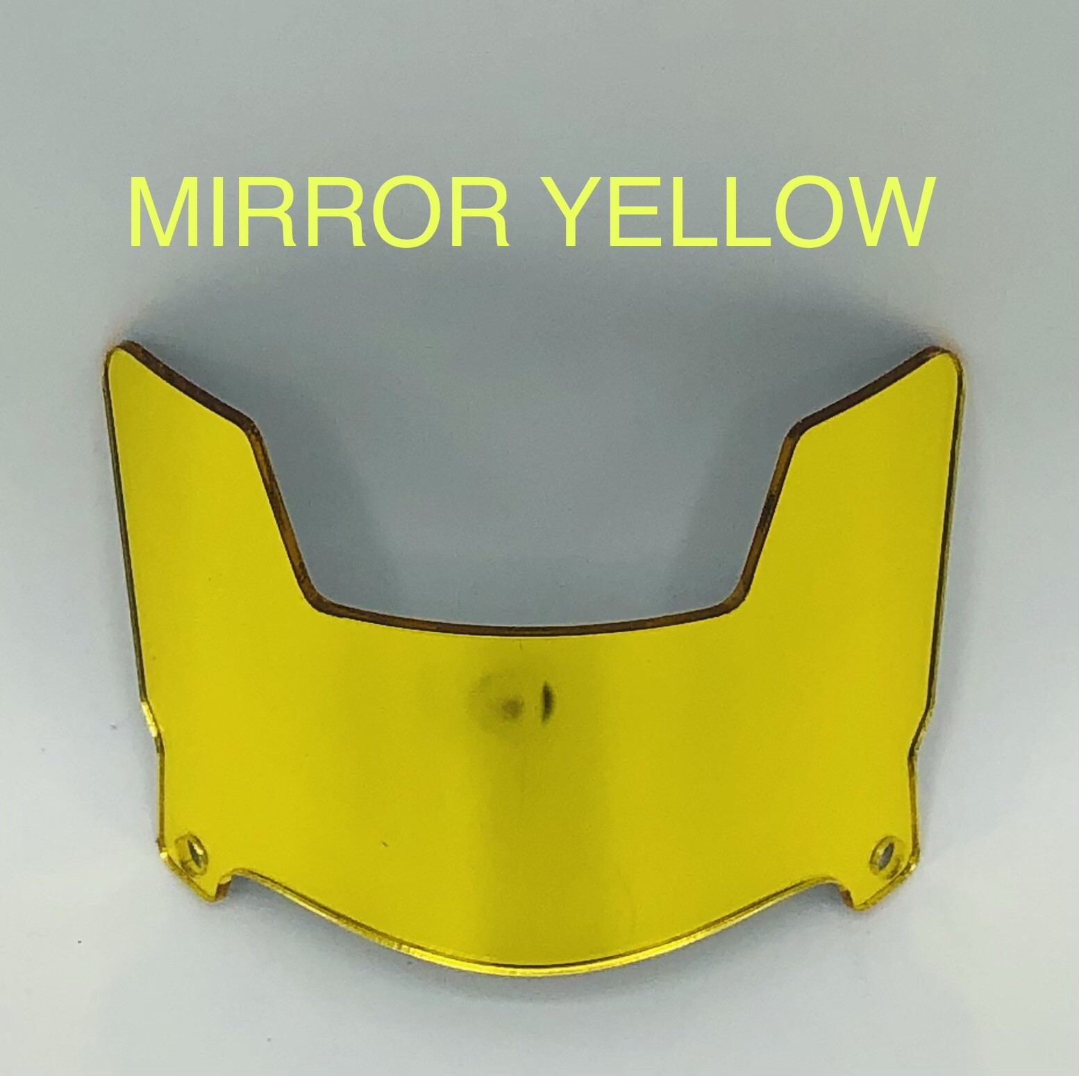 Chrome Mini Football Helmet Visors With Clips