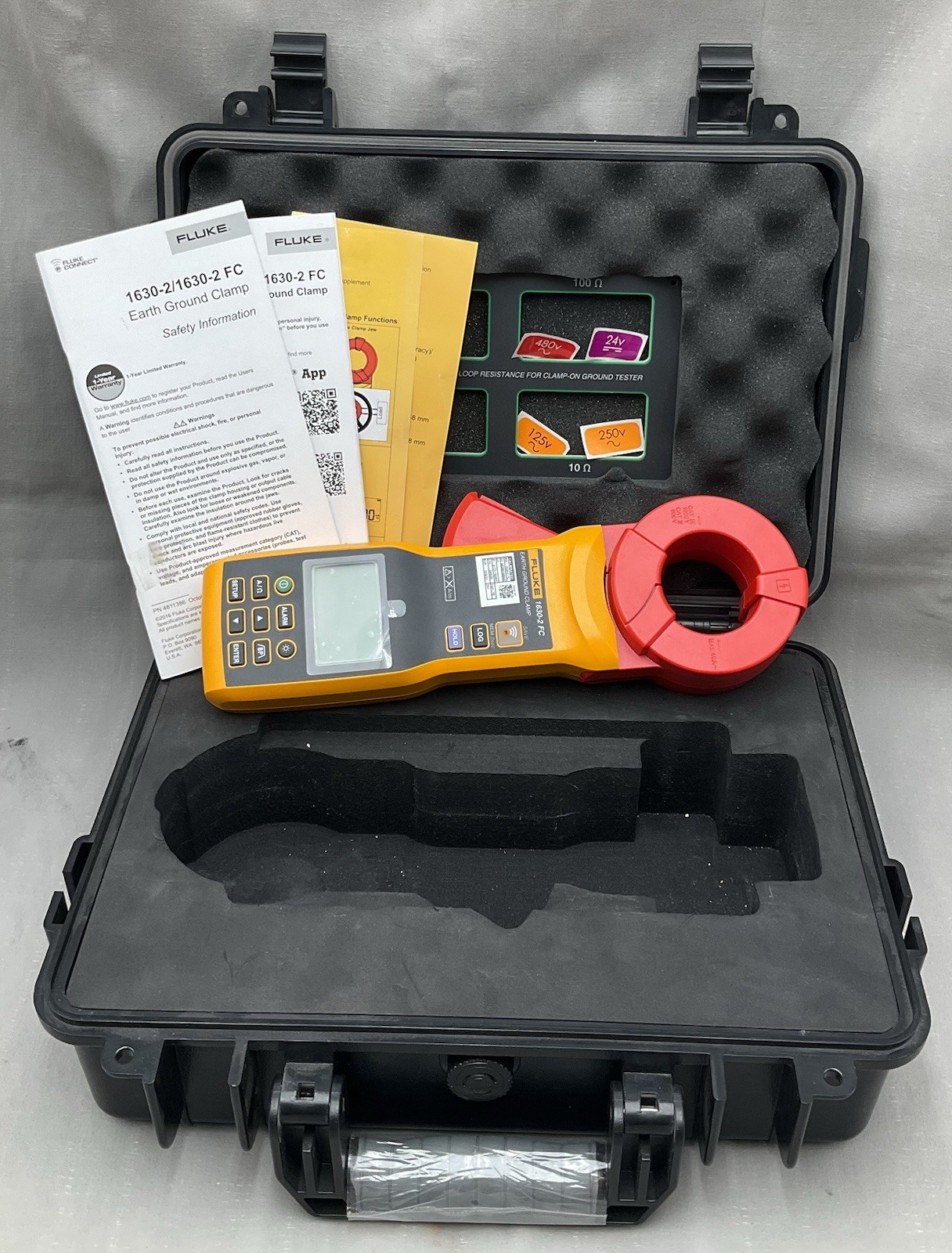 FLUKE 1630-2 FC EARTH GROUND CLAMP NEW OPEN BOX Free Shipping