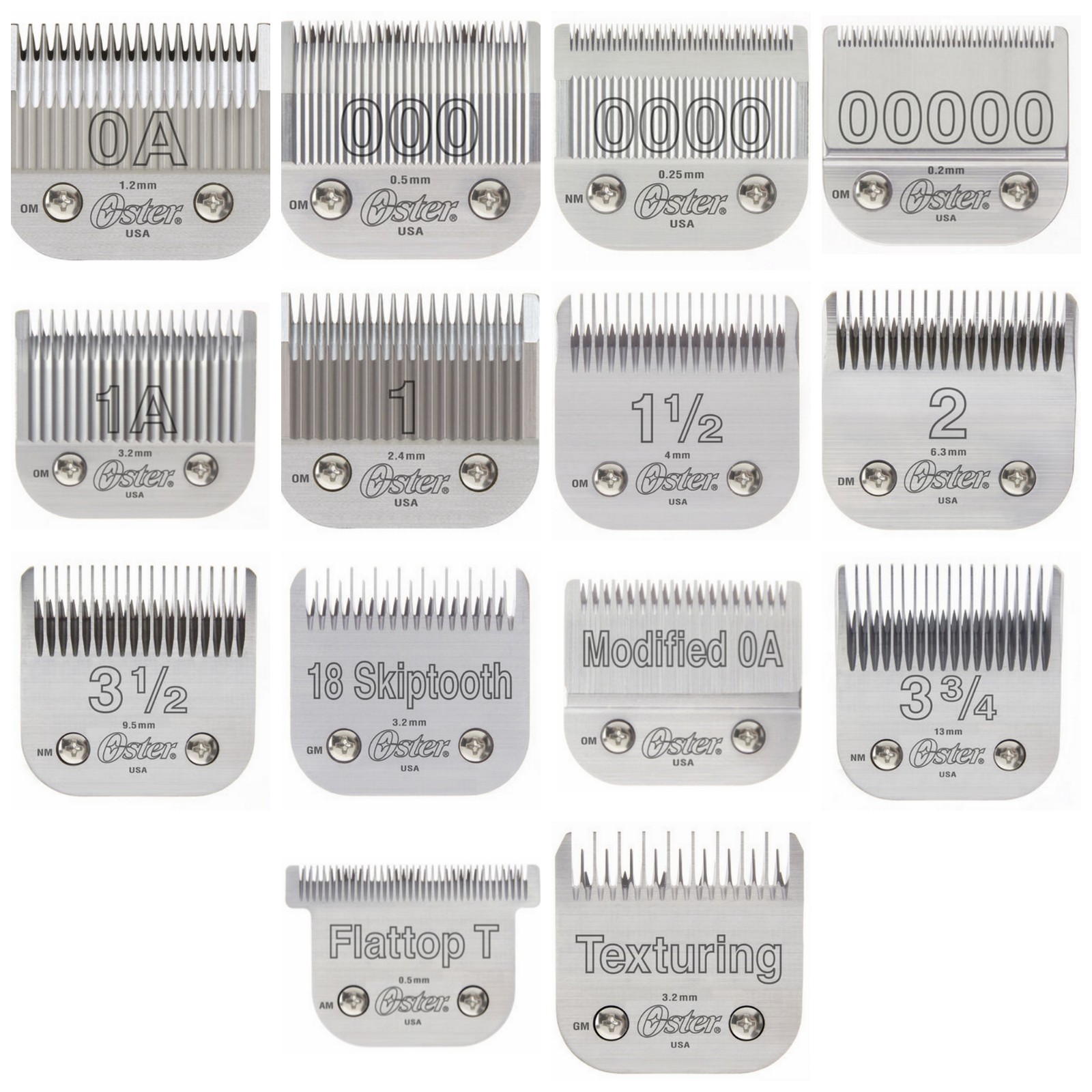 Oster 76 Replacement Clipper Blades - Fits 76, Pwrline, Model 10, Titan, Octane