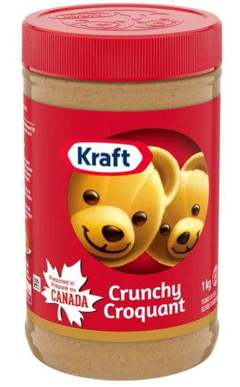 Kraft Crunchy Peanut Butter, 1kg (2 Pack)