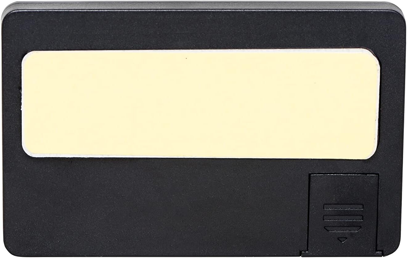 Xikar PuroTemp Rectangular Digital Hygrometer, Compact and Lightweight, Black