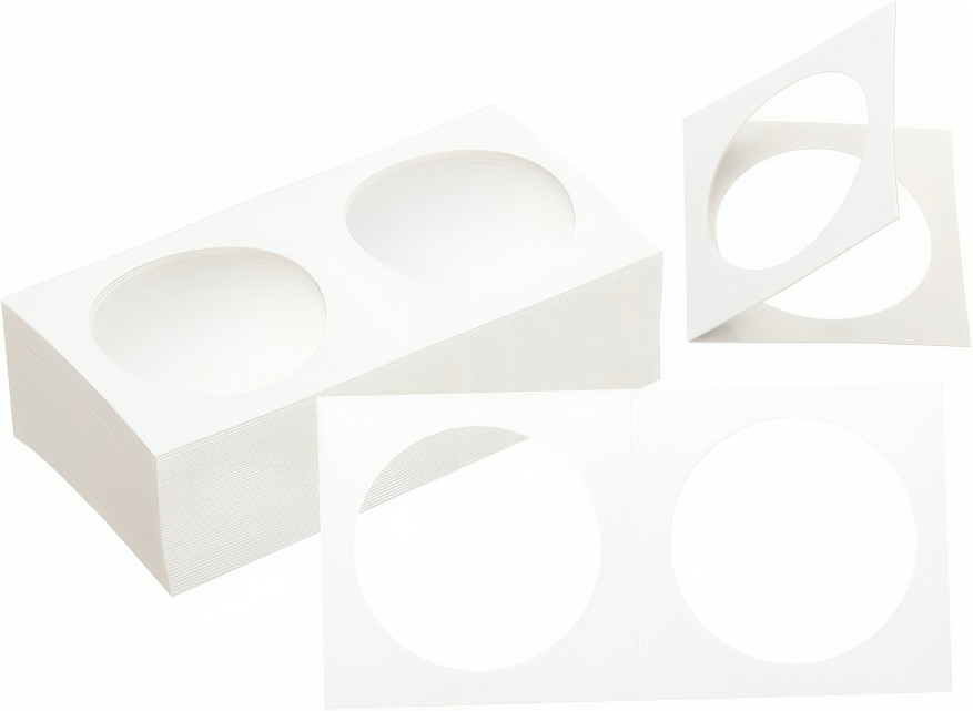 100 PCS 40mm 2x2 inch Cardboard Coin Holders Flips for Morgan, Peace, Ike Dollar