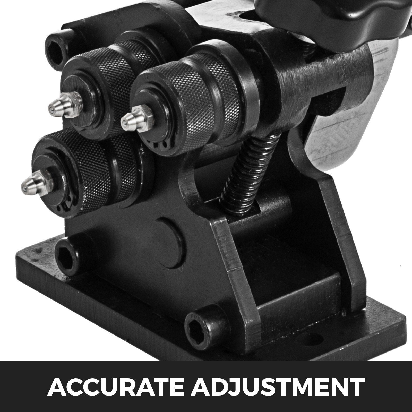 Ring Roller Bender, 3"Ring Size, 1/4in Round Steel &1"x3/16" Flat Steel Capacity