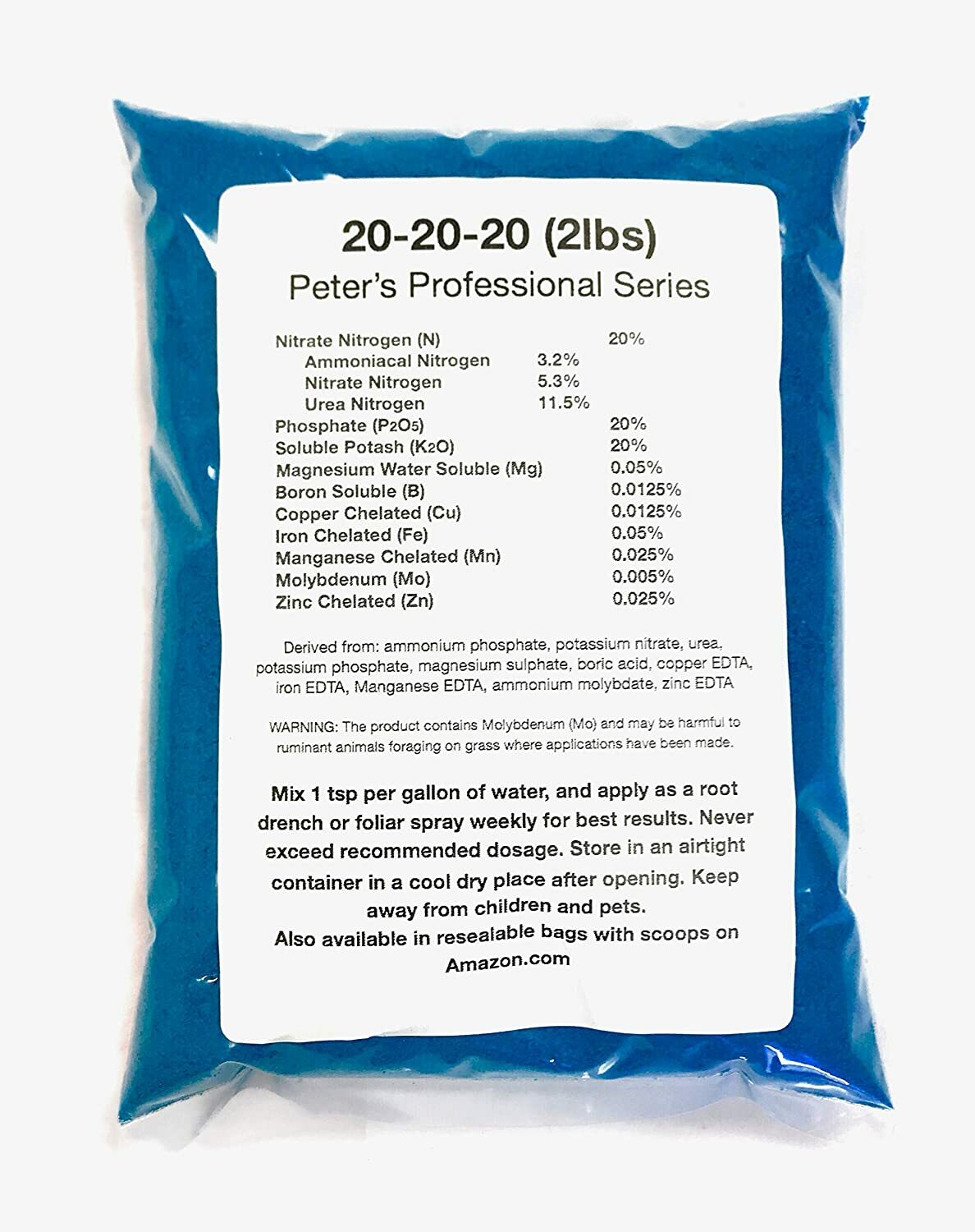 Peter’s Professional 20-20-20 General Purpose Fertilizer with Micronutrients