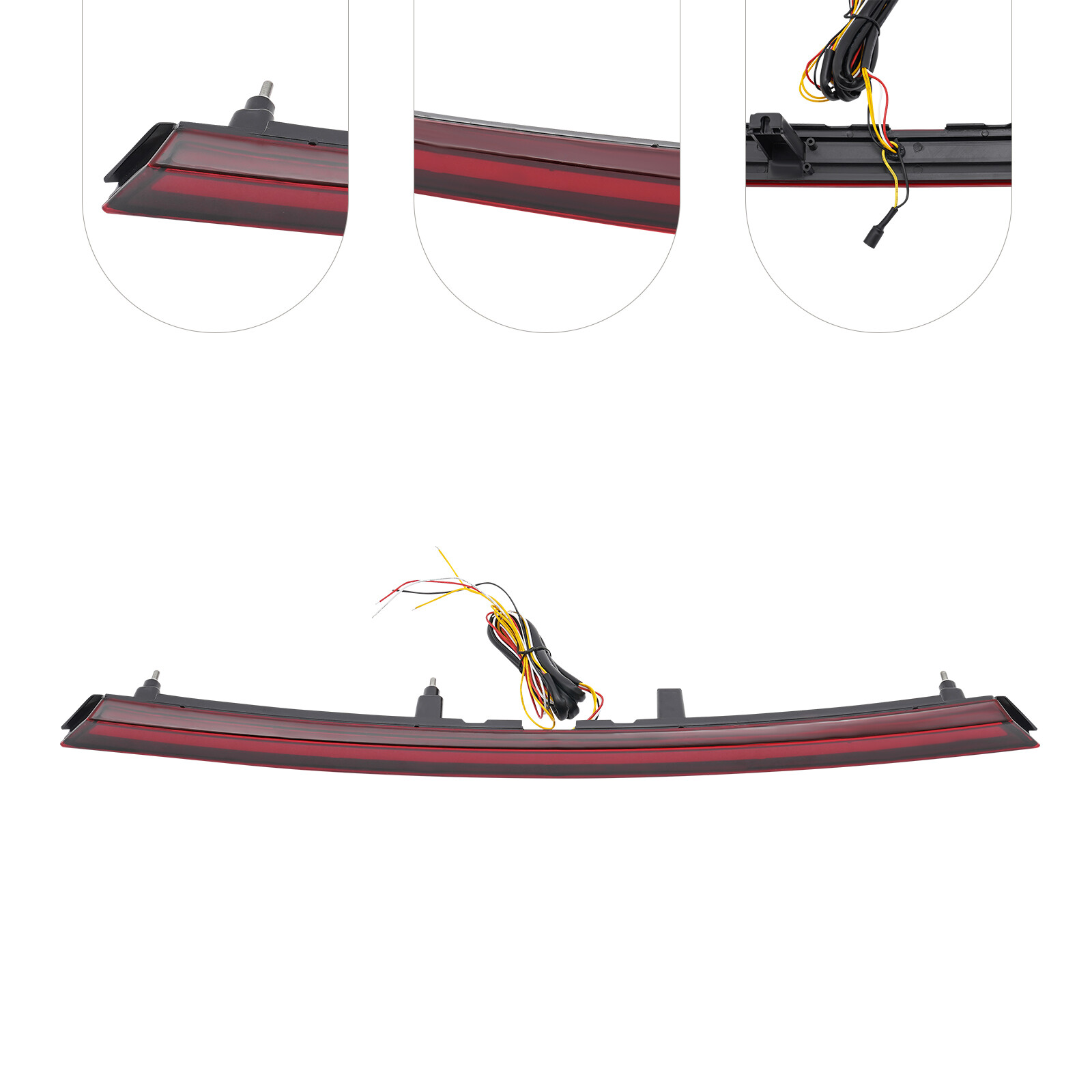 For 2019-2021 Kia K3 Forte Red LED Rear Trunk Brake Light Bar Strip Tail Lamp