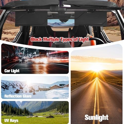Sun Visors for Polaris Xpedition XP/XP 5/ ADV 2024 2025 Accessories, PP UV&