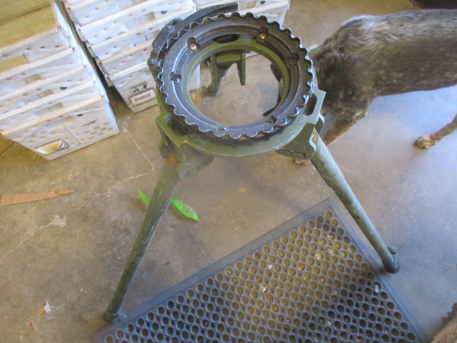 Nice Used Aluminum Tripod w/TOW Missile Viewer Clamp, HMMWV Accy