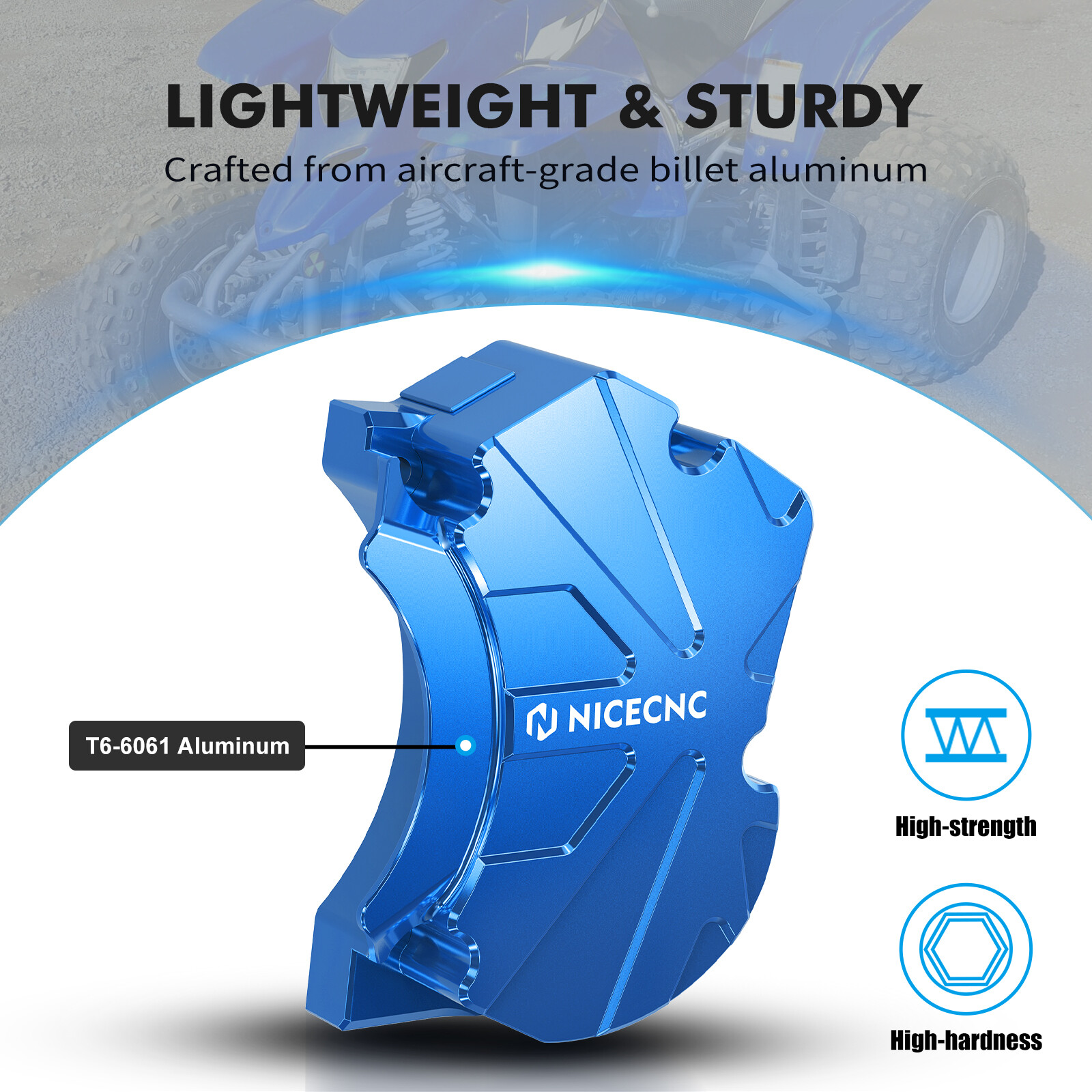 NICECNC Oil Pump Cover Guard Aluminum For Yamaha Blaster 200 YFS200 1988-2006