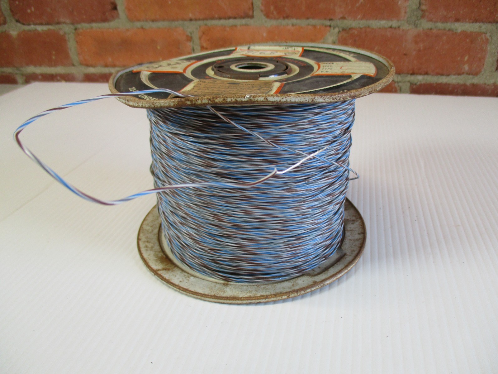 Thermax 22 AWG Stranded SPC Wire PTFE Teflon Mil-Spec Blue Brown White NOS