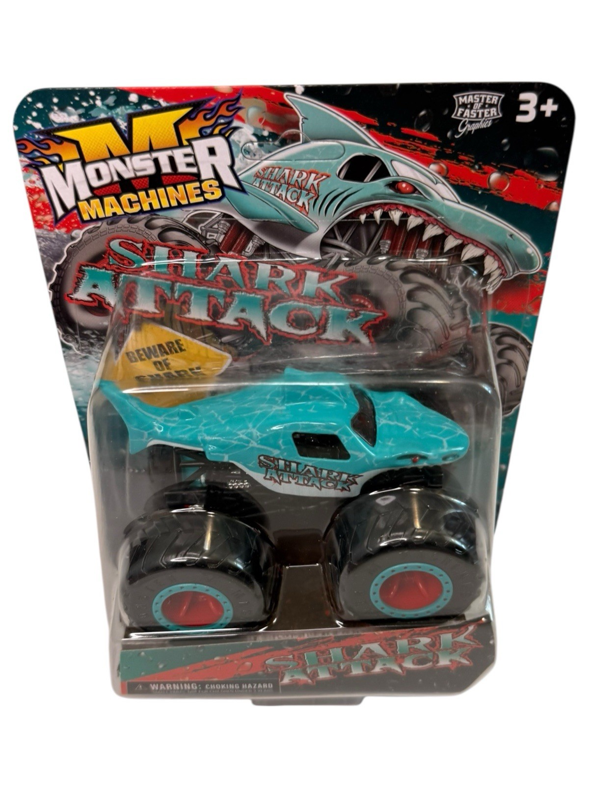 Shark Attack Monster Truck 1/64 Machines Diecast New In Box