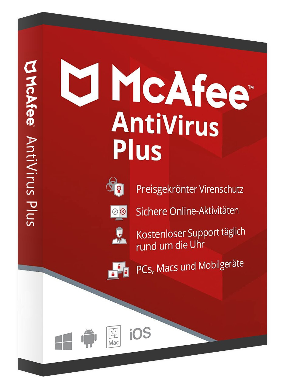 McAfee AntiVirus / Internet Security 2024 | 1 PC 1 Jahr