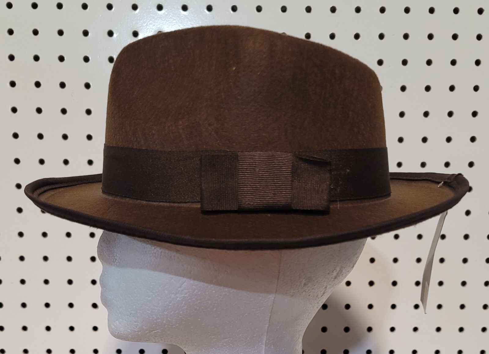 Brown PermaFelt Fedora Indiana Jones Hat Gangster Freddy Krueger