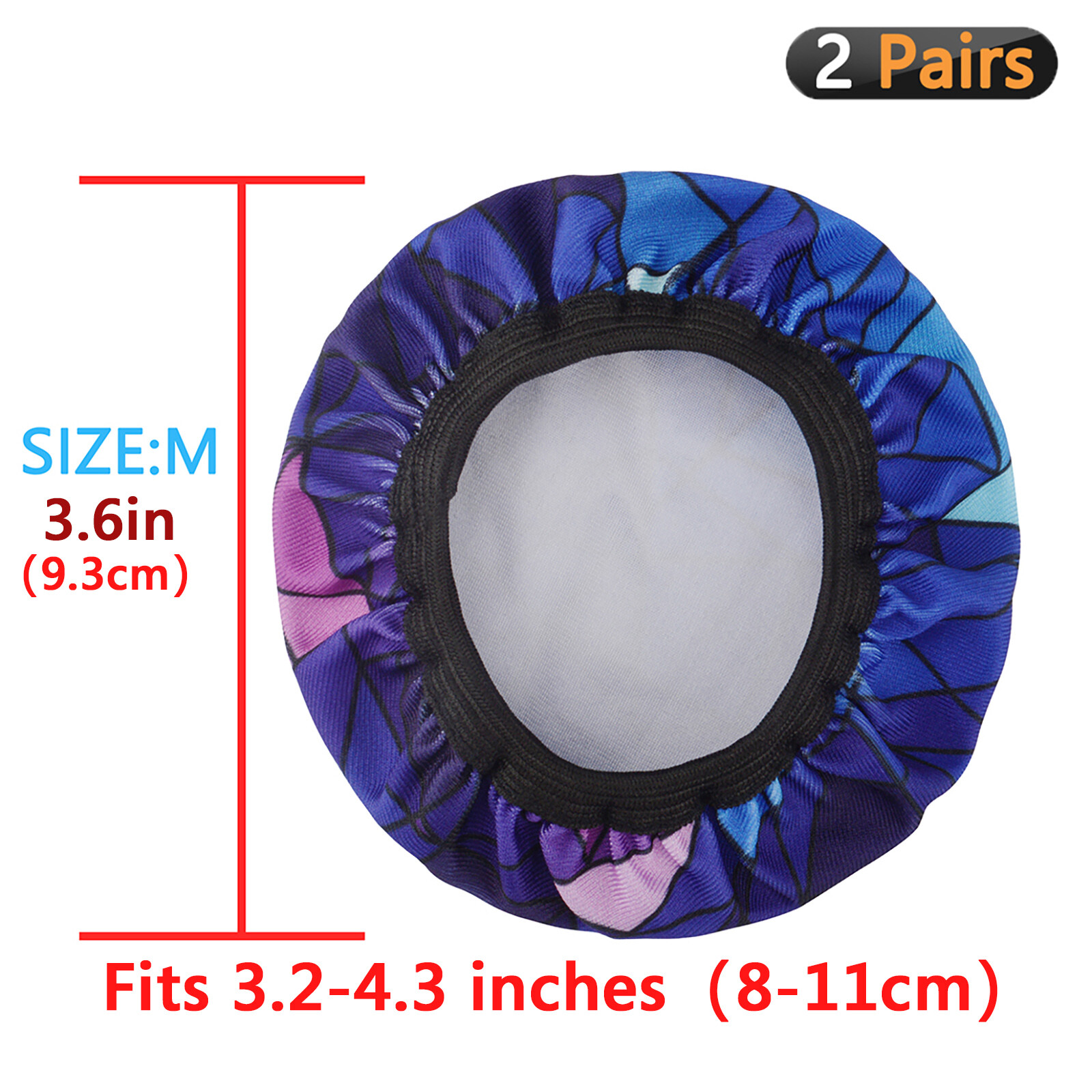 Geekria 2 Pairs Washable Earpads Covers Protectors (M / Diamond)