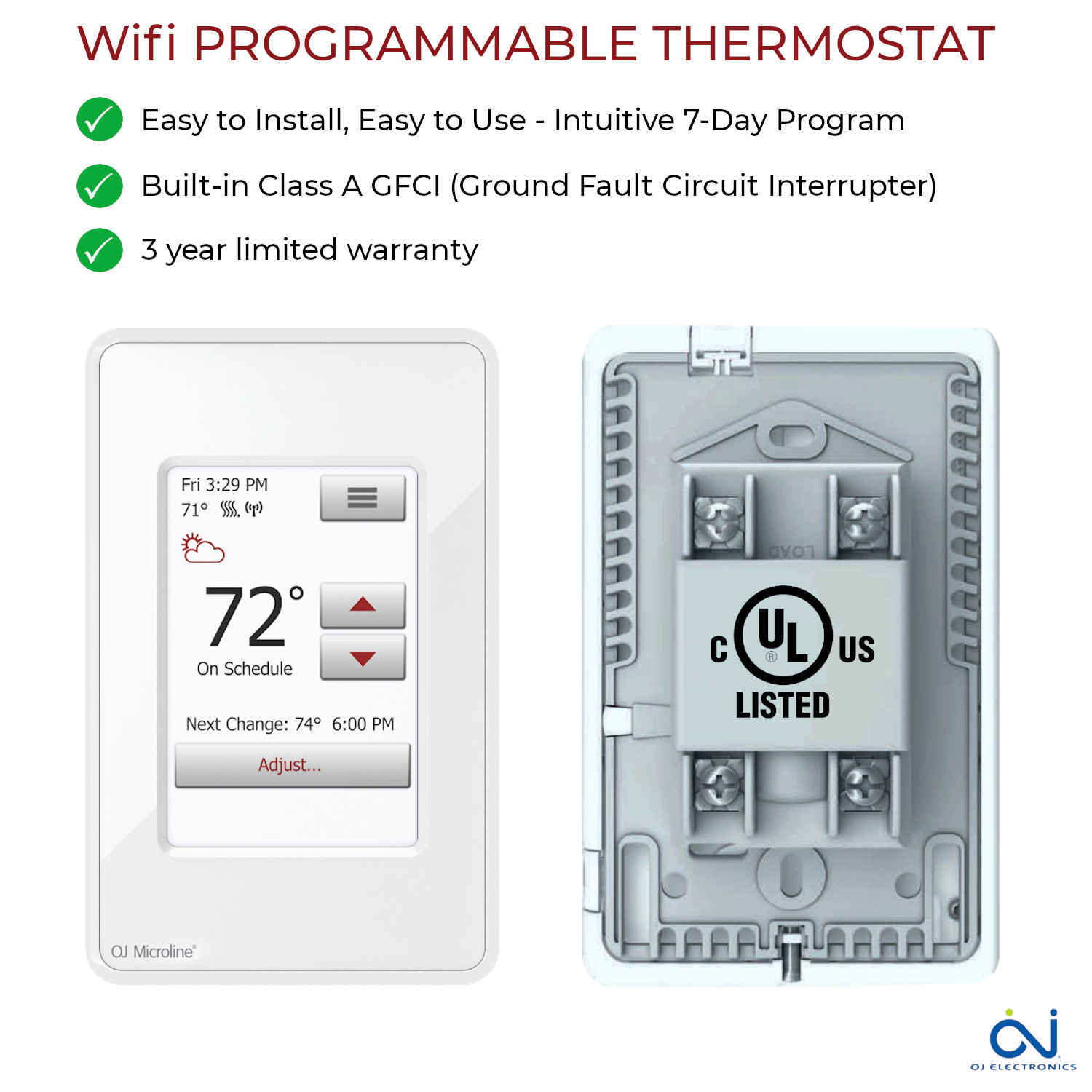 LuxHeat Mat Kit 120v (10-150sqft) Electric Radiant Floor Heating System Tile and