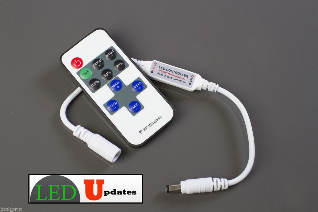 Blue LED strip light for 40" 55" 60" TV ambient 8ft with remote & AC power