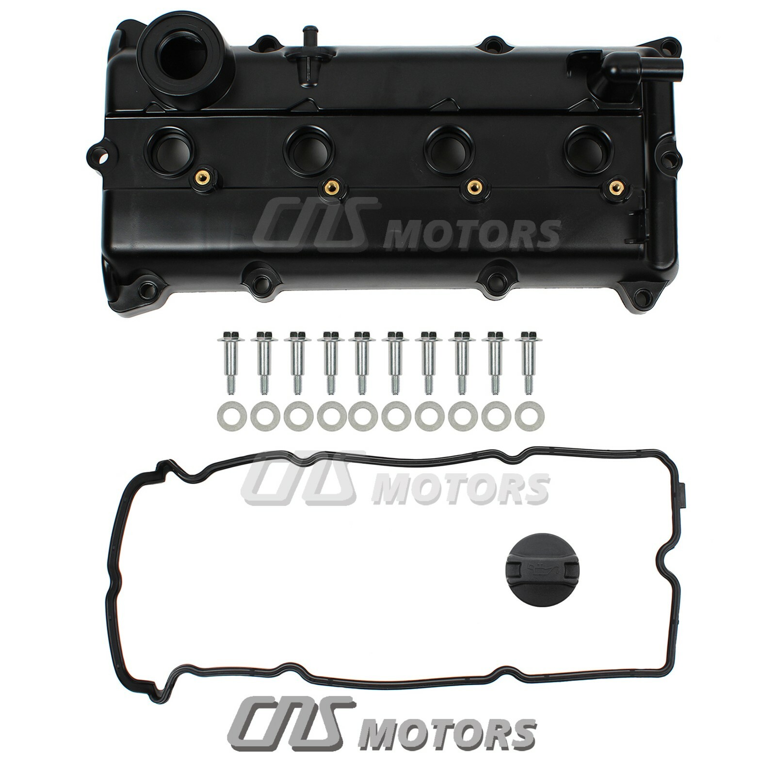 Valve Cover & Gasket & Bolts Cap for 02-06 Nissan Altima Sentra SE-R 2.5L QR25DE