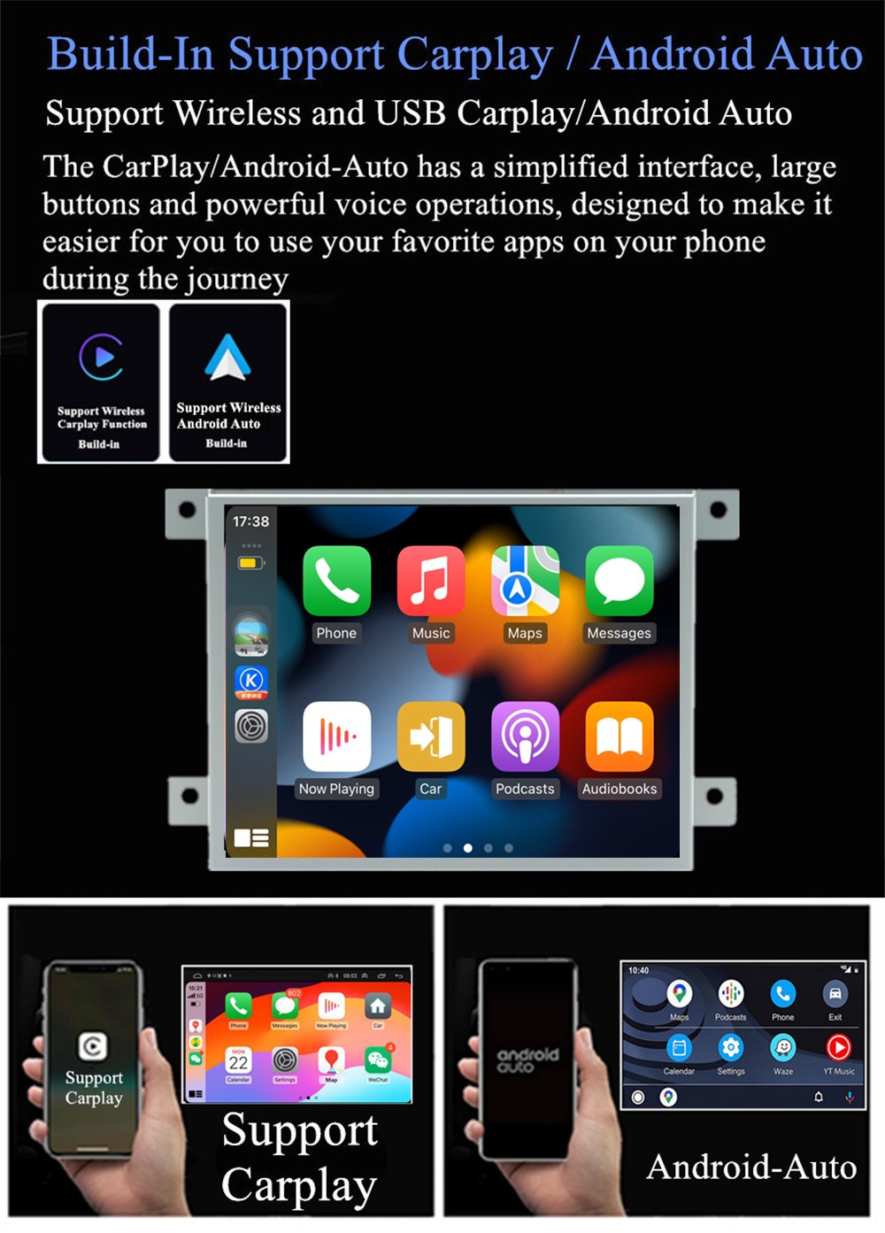 8.4'' Android Stereo Radio GPS Nav For 11-14 Dodge Charger Chrysler 300 Carplay