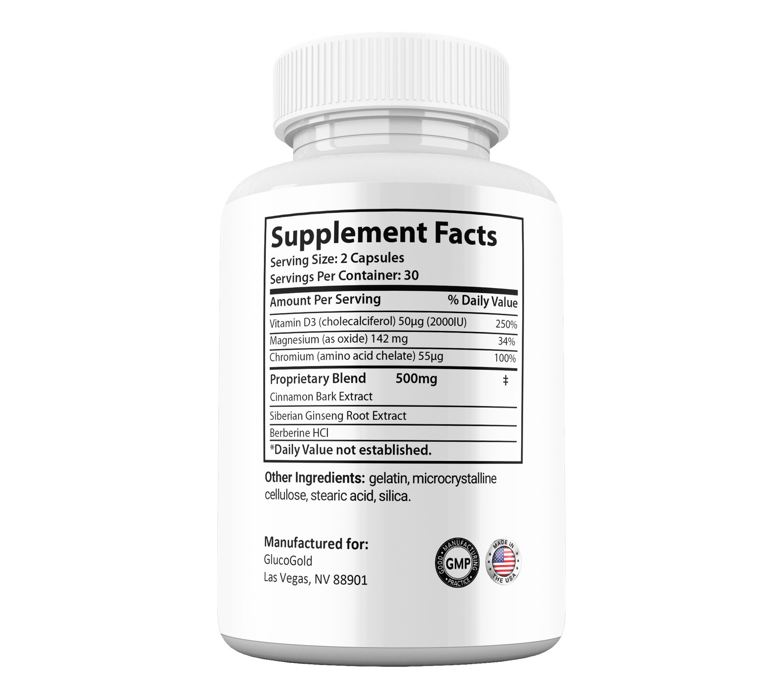 Gluco Gold Advanced Capsules, Max Strength GlucoGold Supplement (5 Pack)