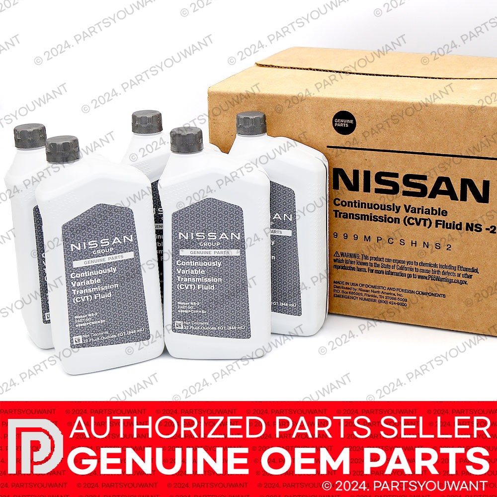 GENUINE Nissan NS2 CVT Continuously Variable Transmission Fluid 999MP-CSHNS2 5QT