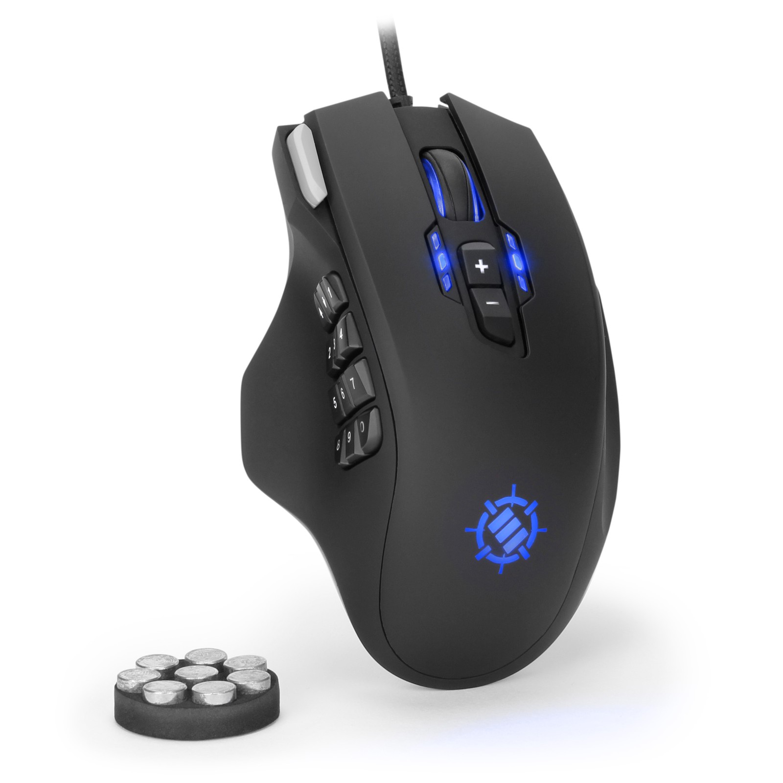 ENHANCE Theorem 2 MMO Gaming Mouse with 13 Programmable Side Buttons