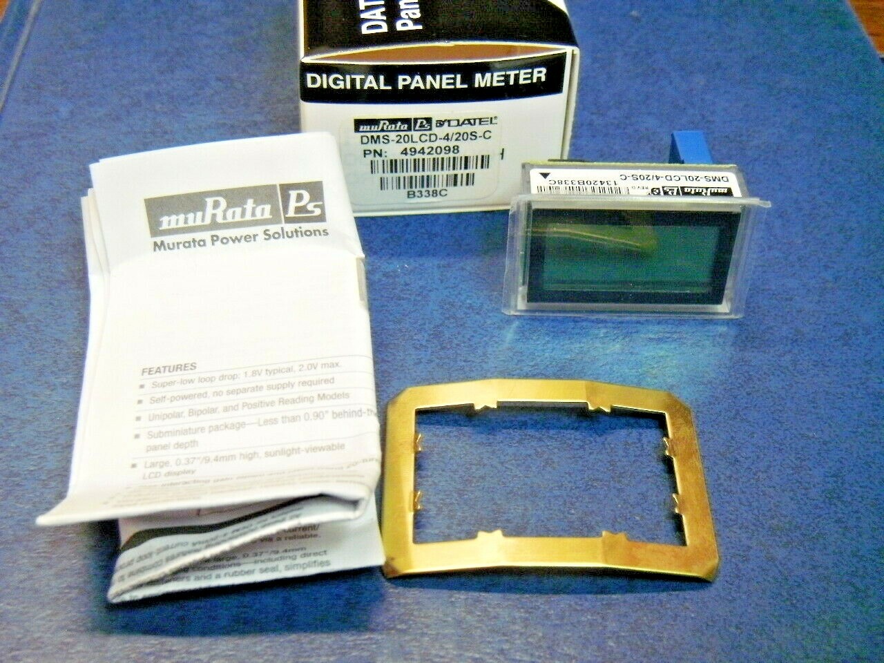 Datel Murata DMS-20LCD-4/20SC Unipolar .37" LCD Display Process Monitor 3½ Digit