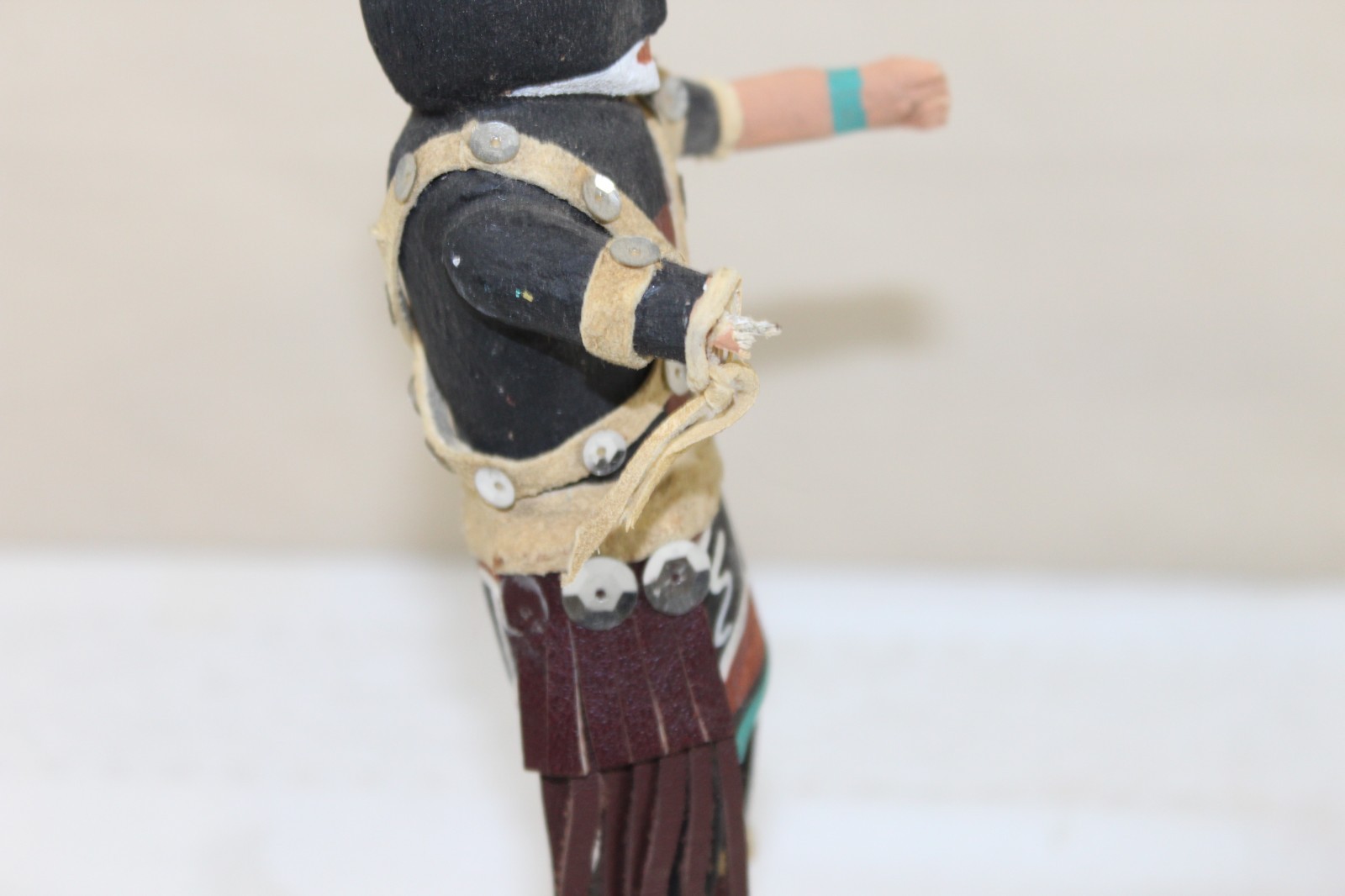 Vintage Hopi Pueblo 7.25" Kachina Doll "Snake Dancer" Signed with Losses
