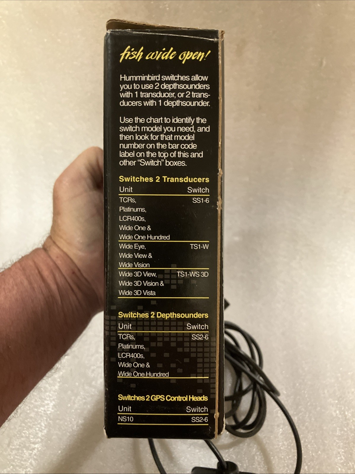New Old Stock Hummingbird SS1-6 Switch For 1 Unit To 2 Transducers.