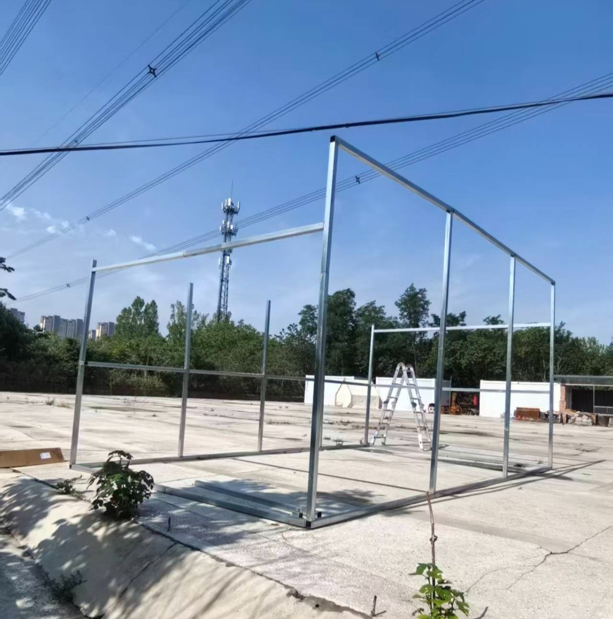 Free Shipping 12'*20' Galvanized Metal Livestock Shed Buildings Farm In USA