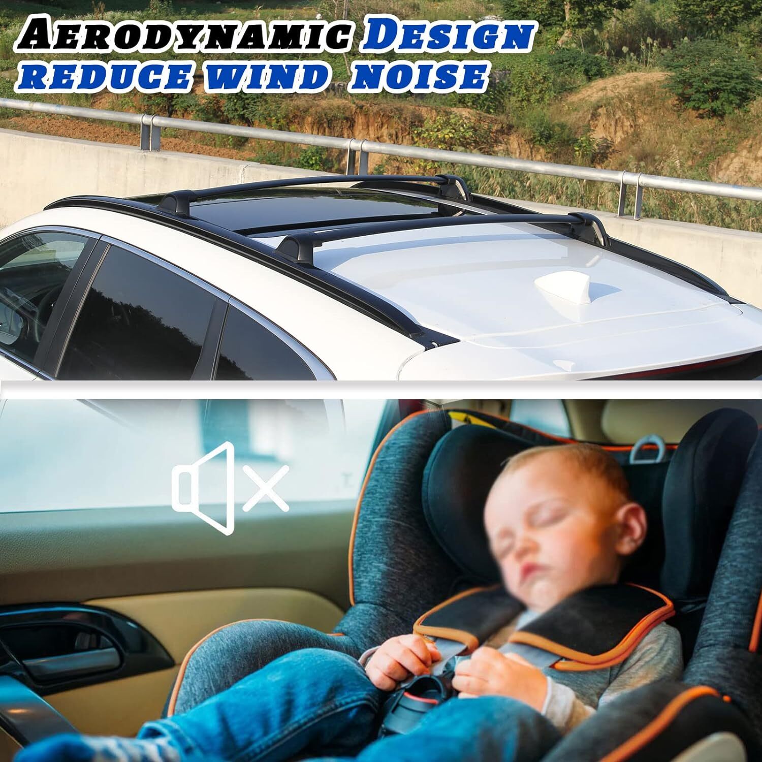 For Honda CRV CR-V 2017-2022 Roof Rack Side Rail Cross Bars Crossbars Top Cargo