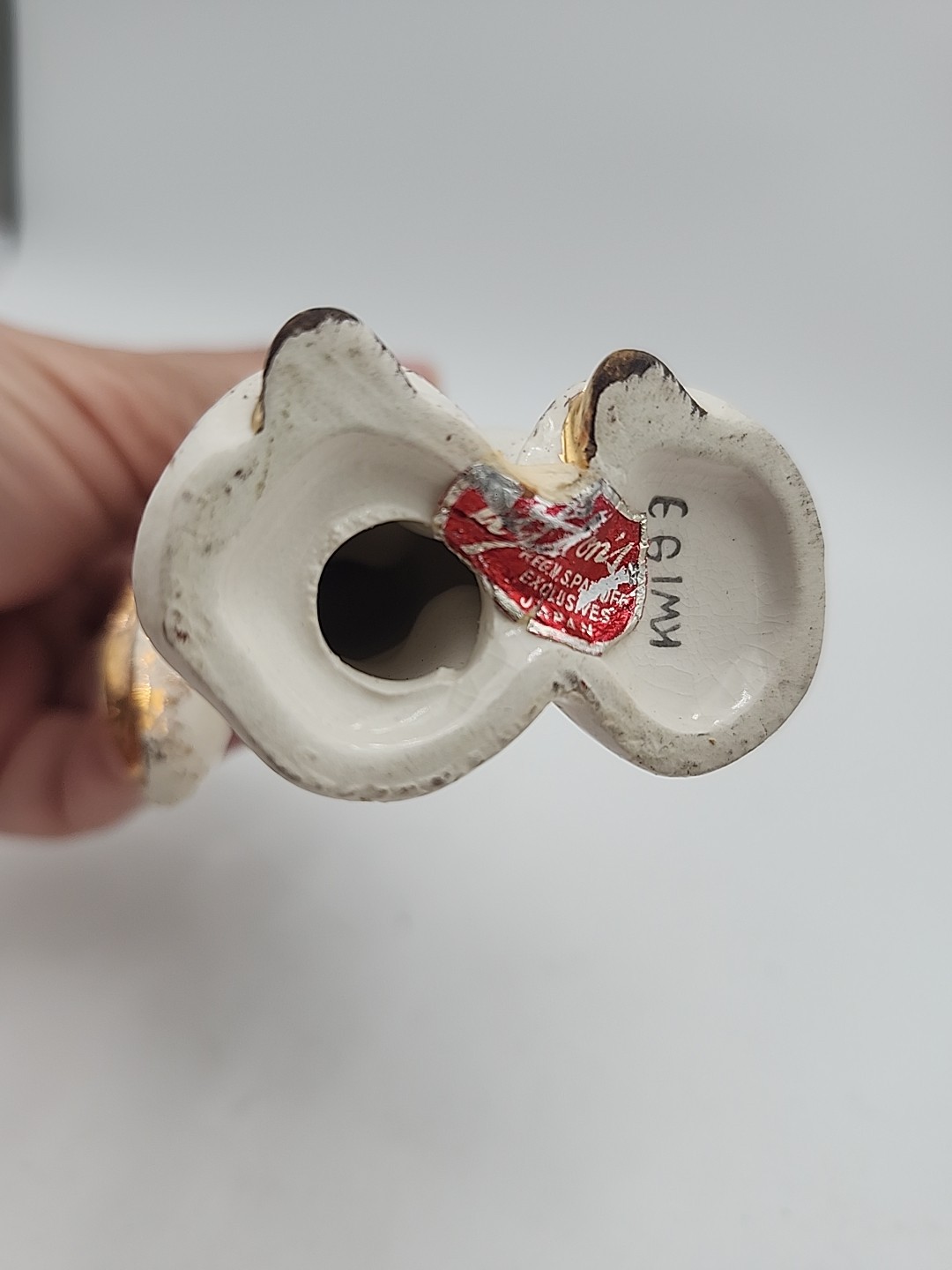 Lefton Geisha Fan Girl Figurine Vintage Rhinestone Japanese Statue Japan