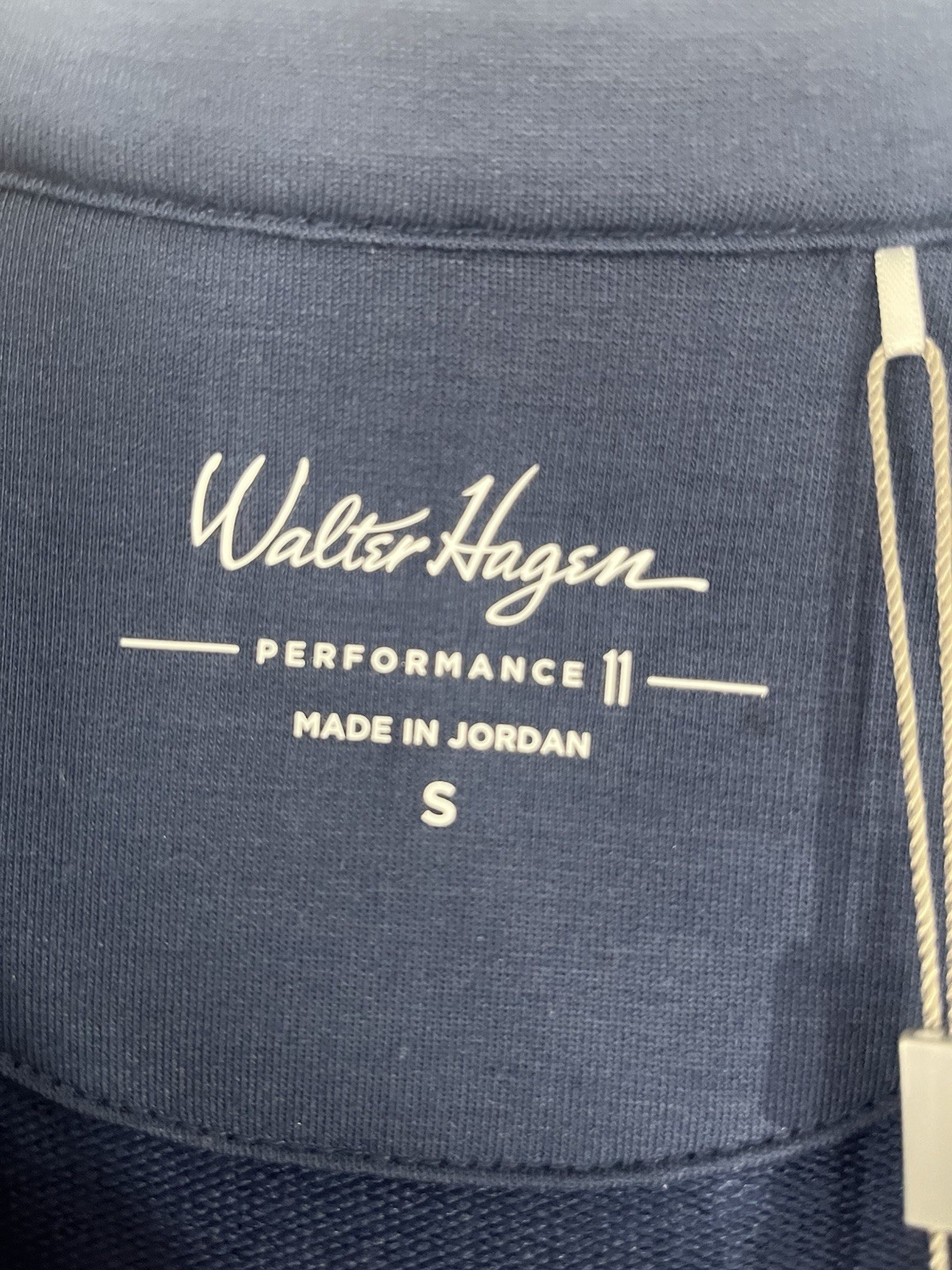 Walter Hagen Golf Shirt Small Blue 1/4 Zip Pullover New