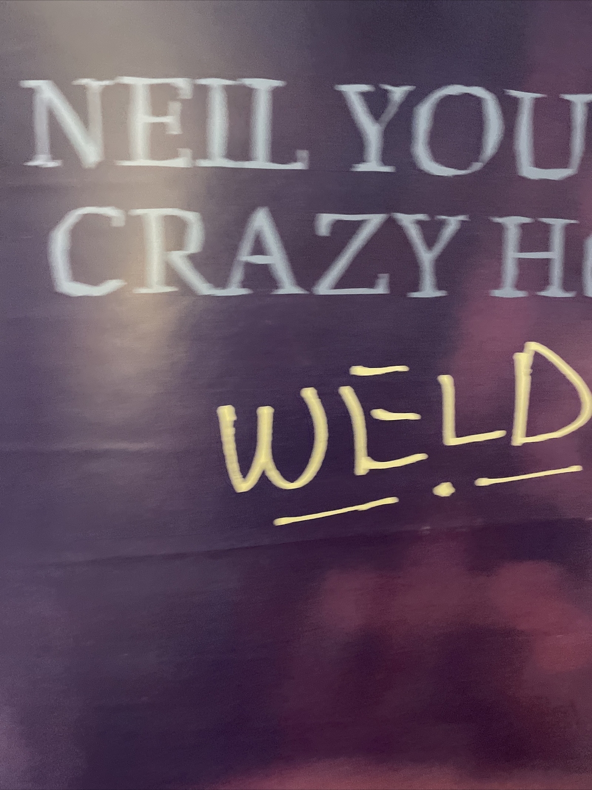 NEIL YOUNG "WELD" U.S. PROMO POSTER 23 X 35 Classic Guitar Rock Music Legend