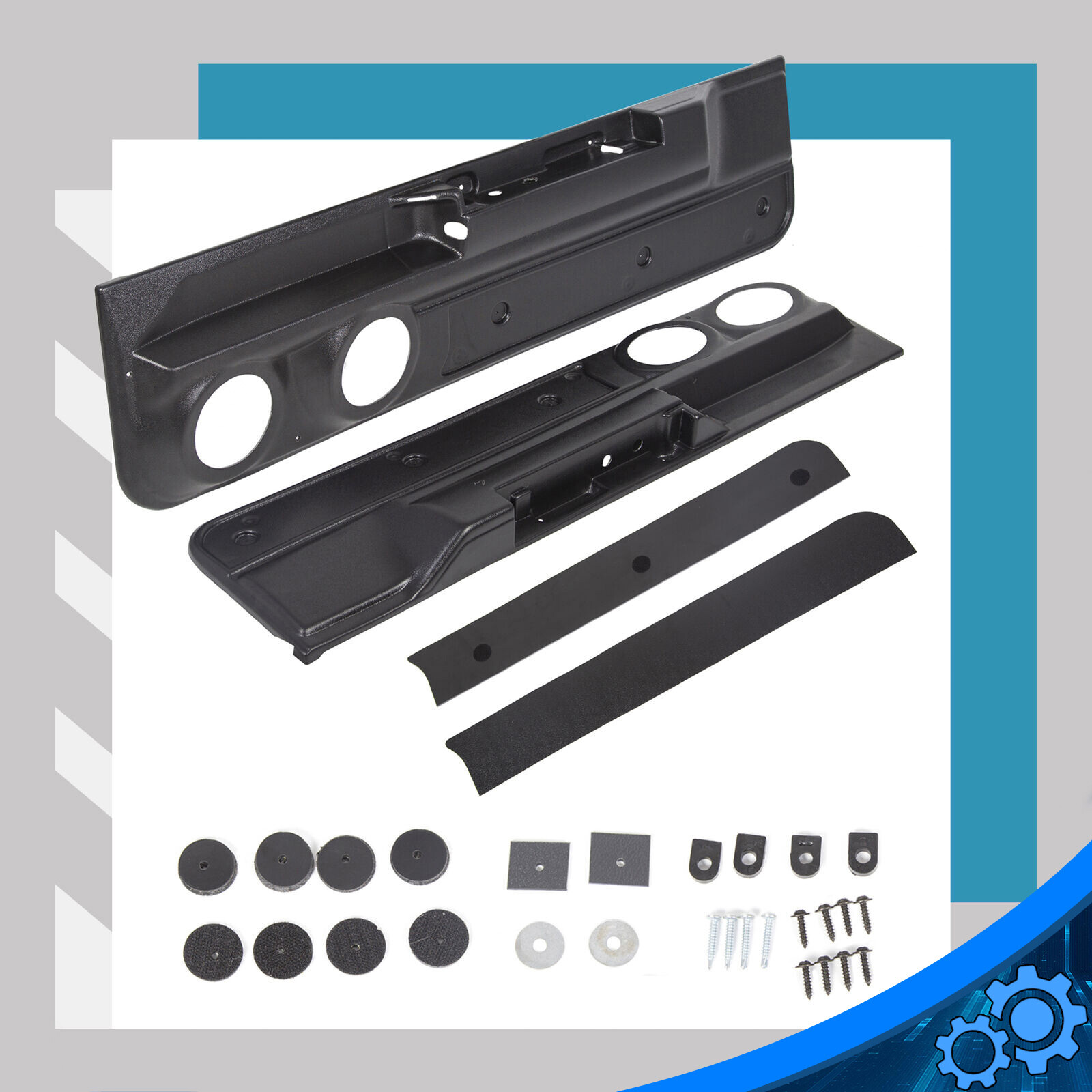 Lower 2-Speaker Door Panel Set For 78-88 Monte Carlo Malibu El Camino Cutlass