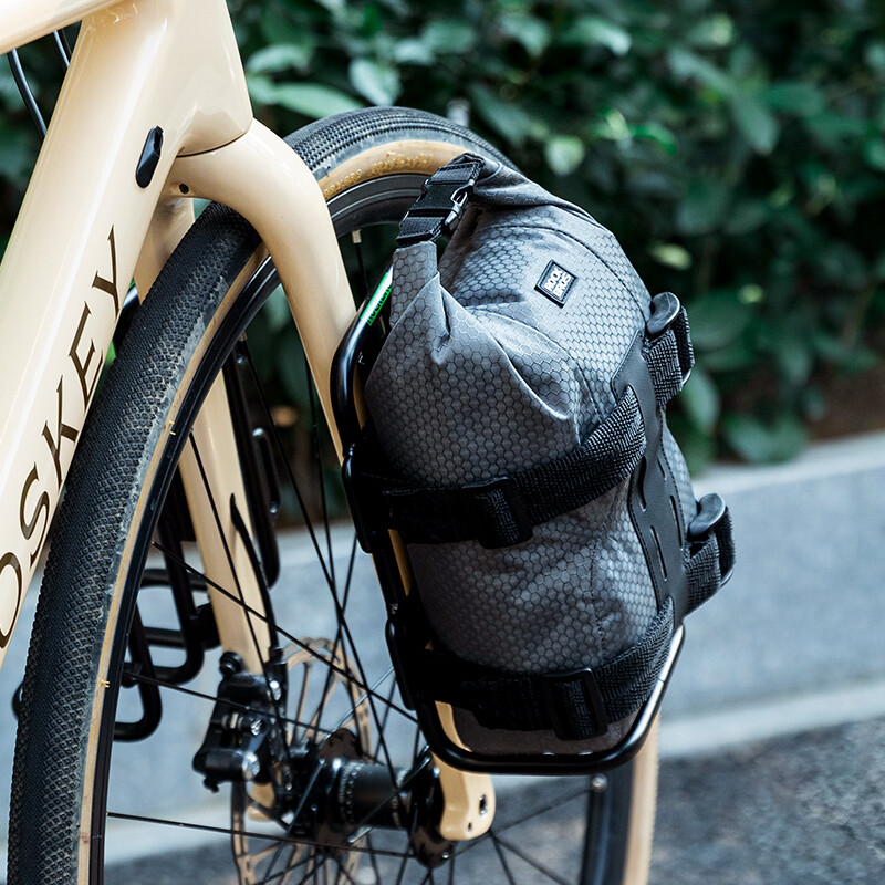 ROCKBROS Bike Front Fork Rack Quick Release Aluminum Luggage Carrier With Bag